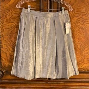 NWT GORGEOUS SILVER SKIRT